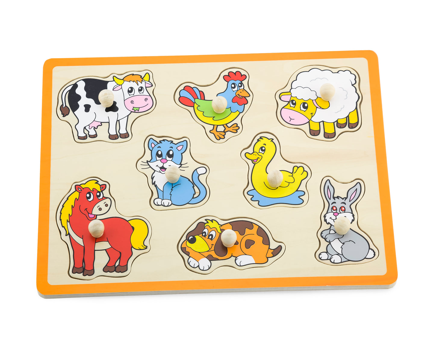 Peg Puzzle- Farm Animals