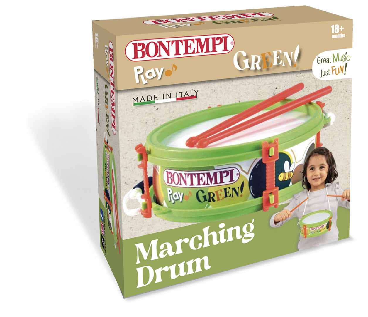 Green Marching Drum