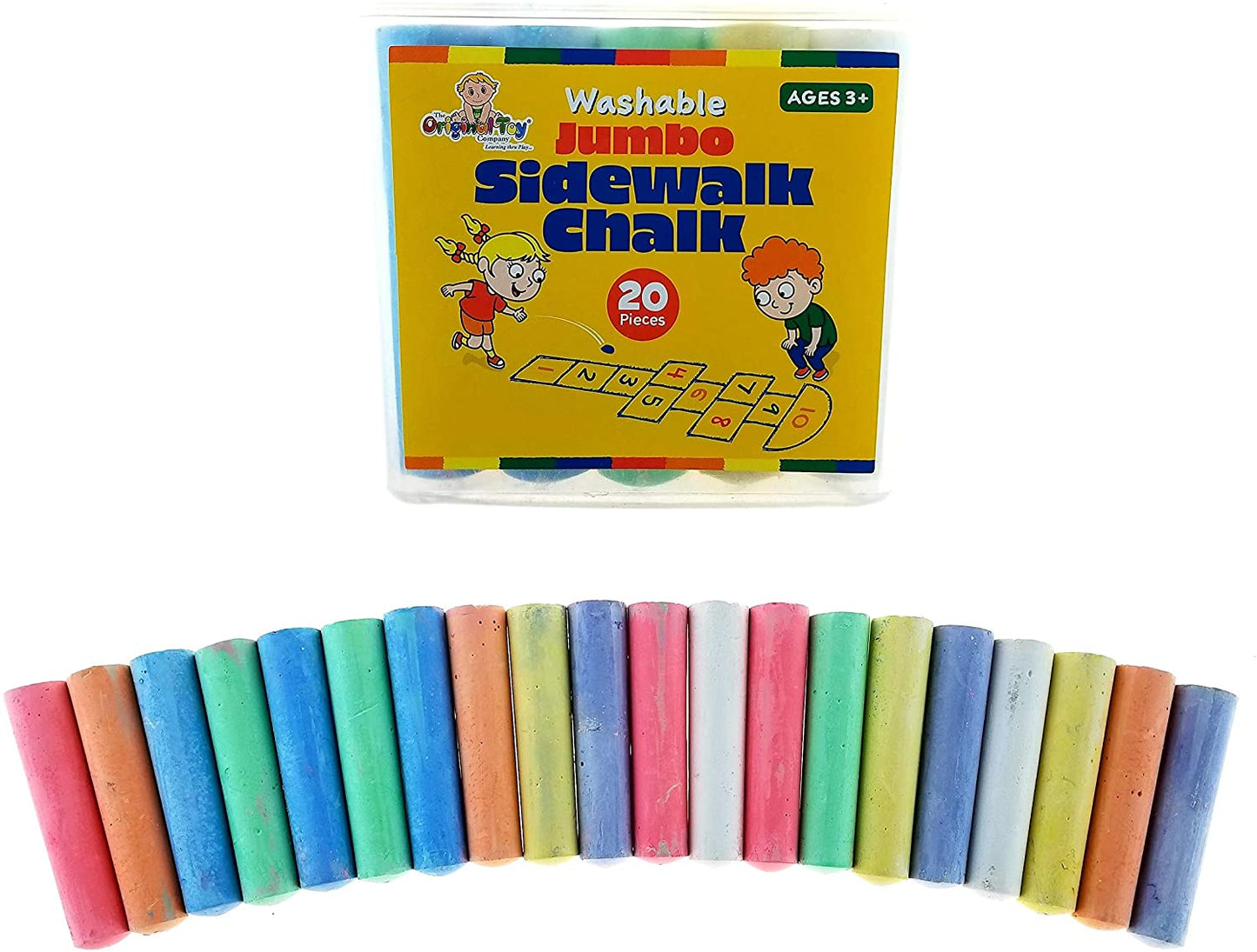 Jumbo (Washable) Sidewalk Chalk- set of 20