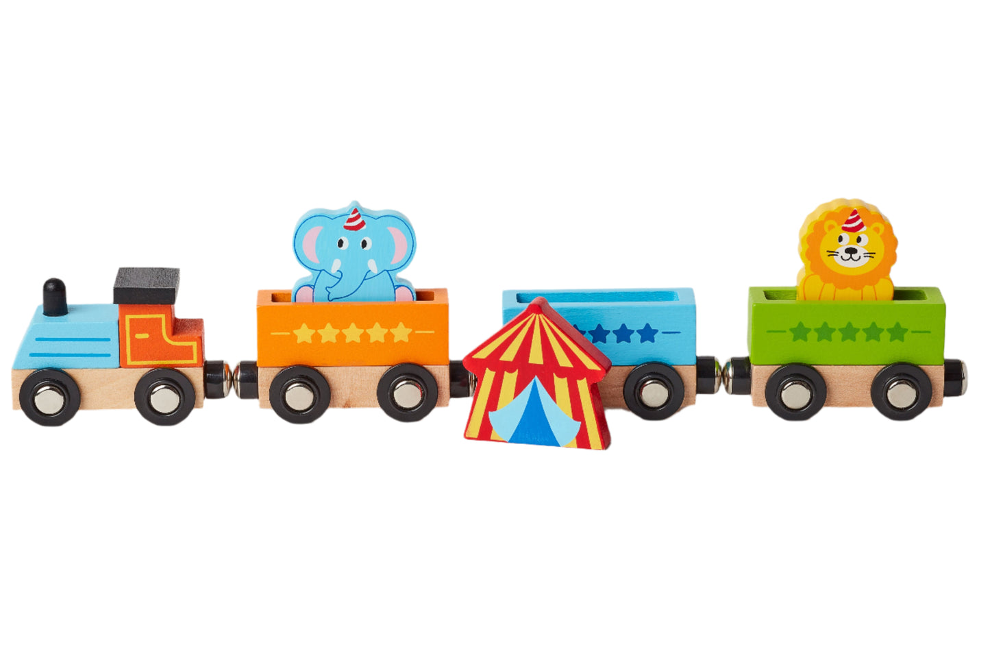 Wooden magnetic Circus Train
