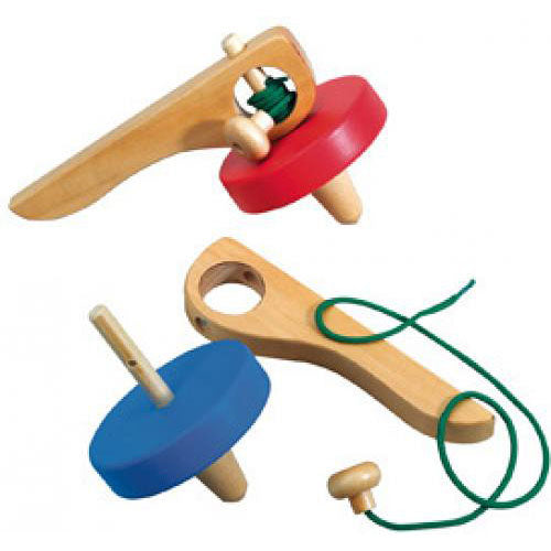 Hand Spinning Top (Red)